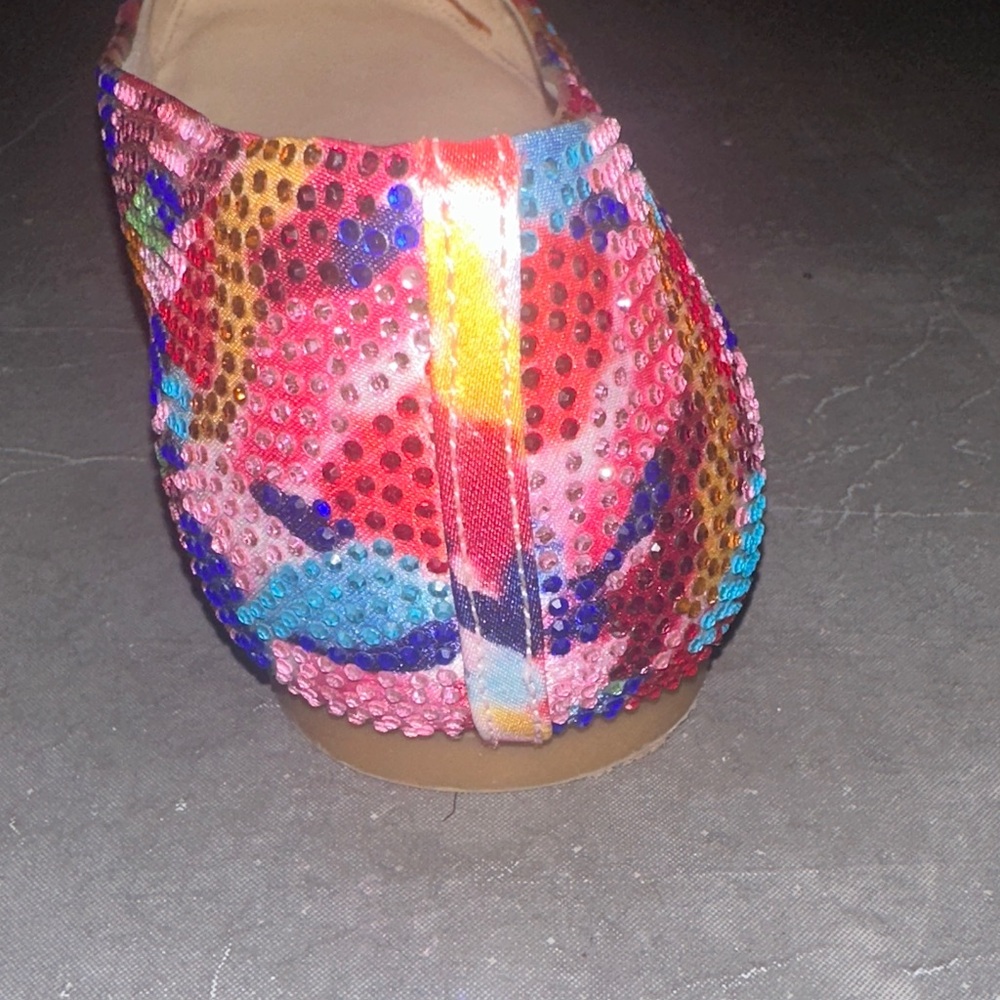 Alex Marie Colorful Rhinestone Flats - Picture 7 of 7